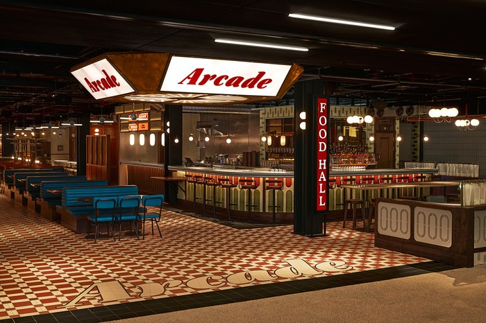 The interiors at Arcade, Battersea