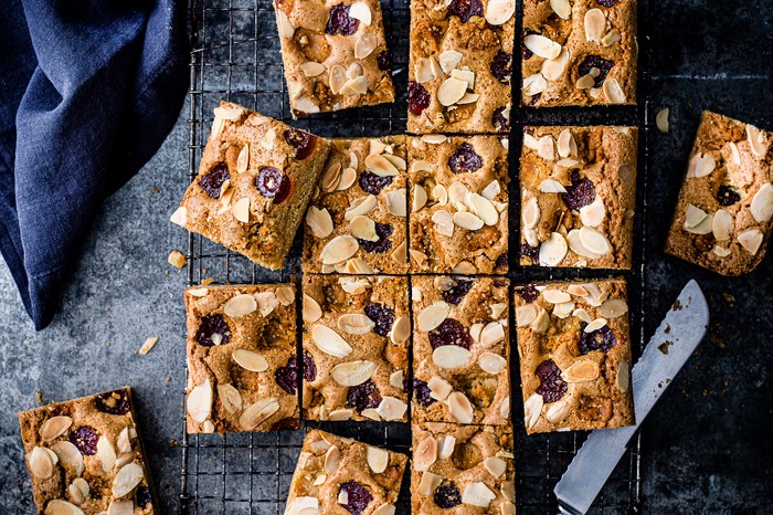 Cherry Bakewell Blondies Recipe