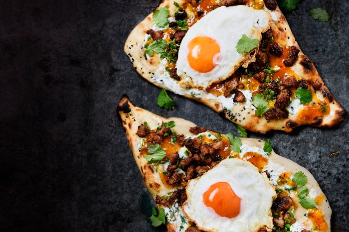 Sausage and Egg Naan