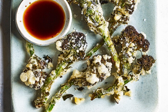 Broccoli Tempura with Ponzu Sauce