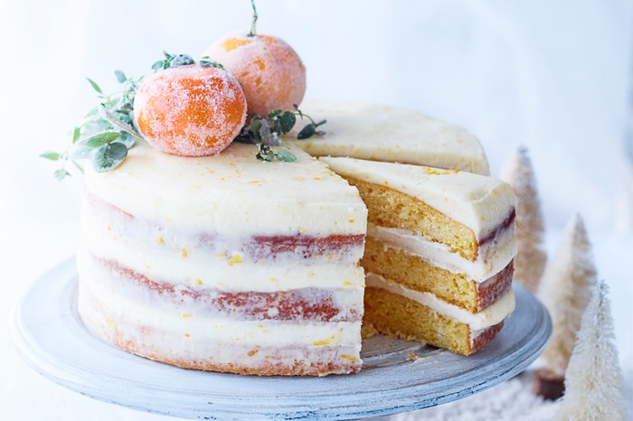 Gluten Free Christmas Cake Recipe With Yoghurt and Clementine