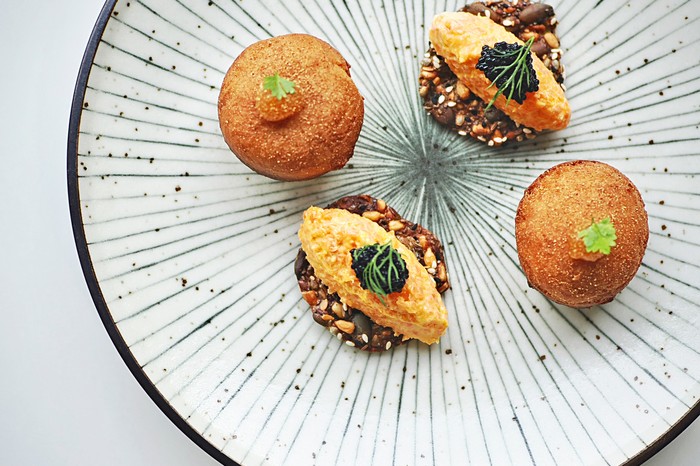 Vanderlyle Canapes served at Vanderlyle, Cambridge