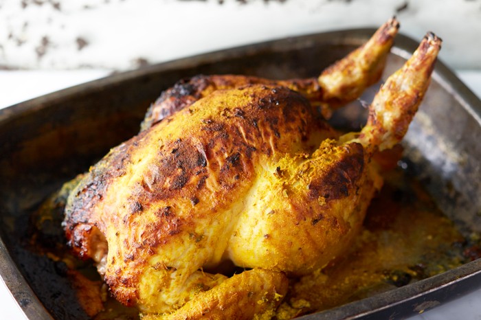 Roast Chicken With Spicy Yogurt Marinade