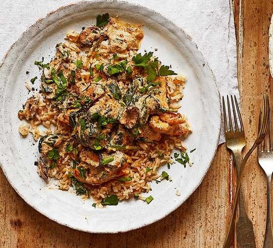 chicken and mushroom stroganoff