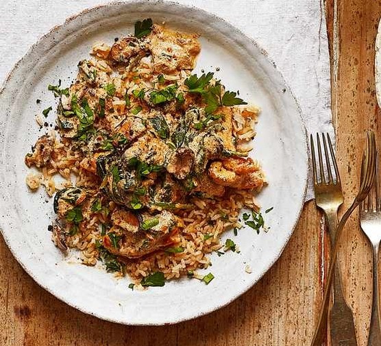 ChickenMushroomStroganoff chicken and mushroom stroganoff