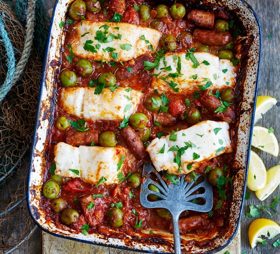 Merguez Sausage Recipe with Cod and Harissa Sauce Merguez Sausage Recipe with Cod and Harissa Sauce