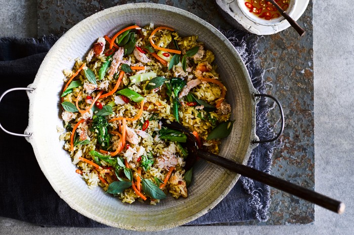 Thai Fried Rice Recipe with Crab and Prik Nam Pla