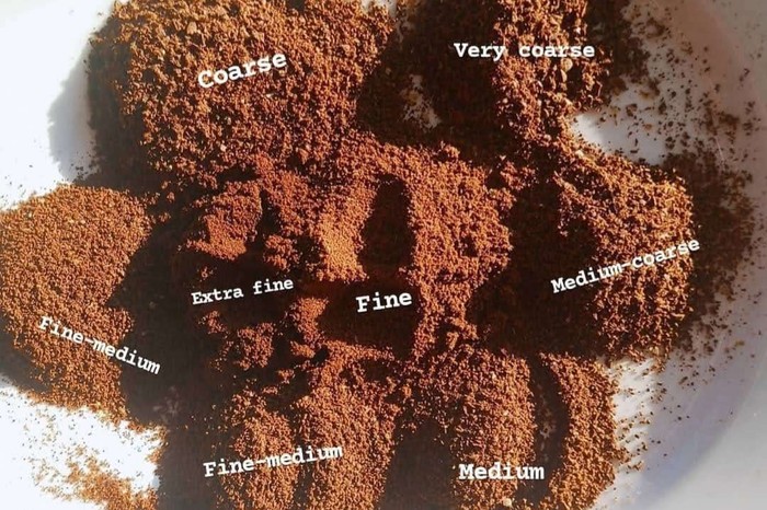 The different types of coffee grinds