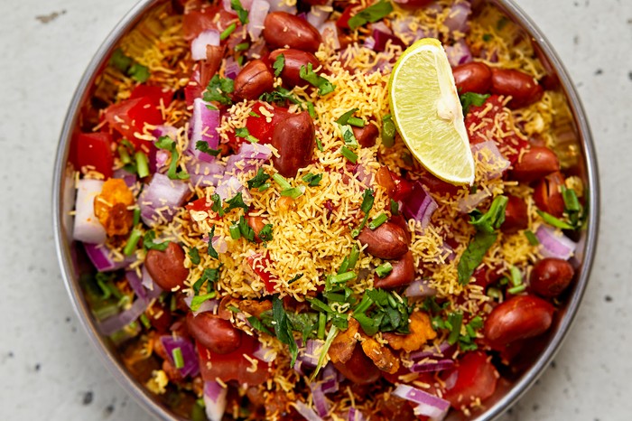 Dum Biryani House - Black chickpea salad (Kala channa masala)