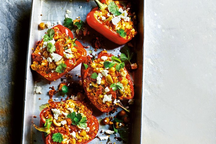 Moroccan stuffed peppers