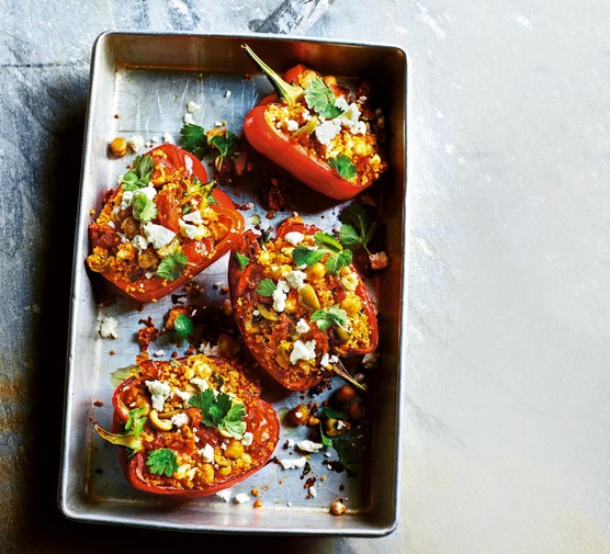 Moroccan Stuffed Peppers Recipe Moroccan stuffed peppers