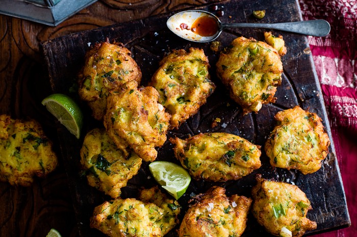 Spiced Cod Fritters Recipe With Harissa Honey Dip Spiced Cod Fritters Recipe With Harissa Honey Dip
