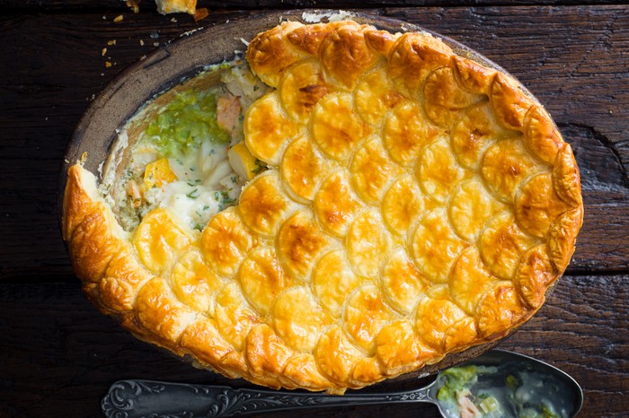 Best Fish Pie Recipe with Mushy Peas