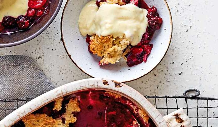 Spiced berry slump Spiced berry slump