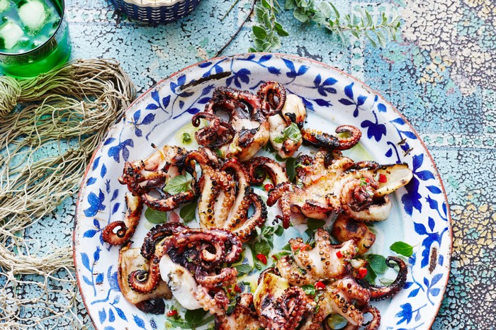 Chargrilled lemon oregano octopus Chargrilled lemon oregano octopus