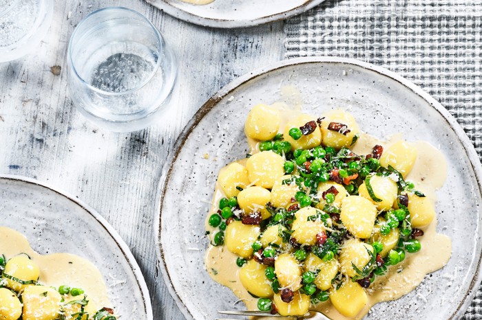 Gnocchi with Bacon and Peas Recipe