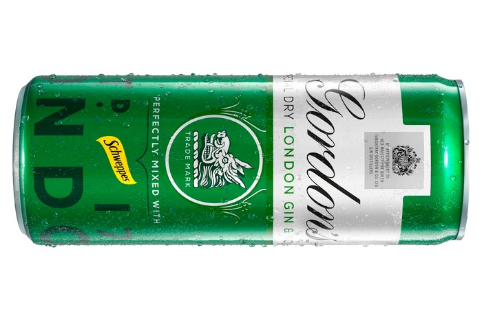 Gordon's gin and tonic in a can