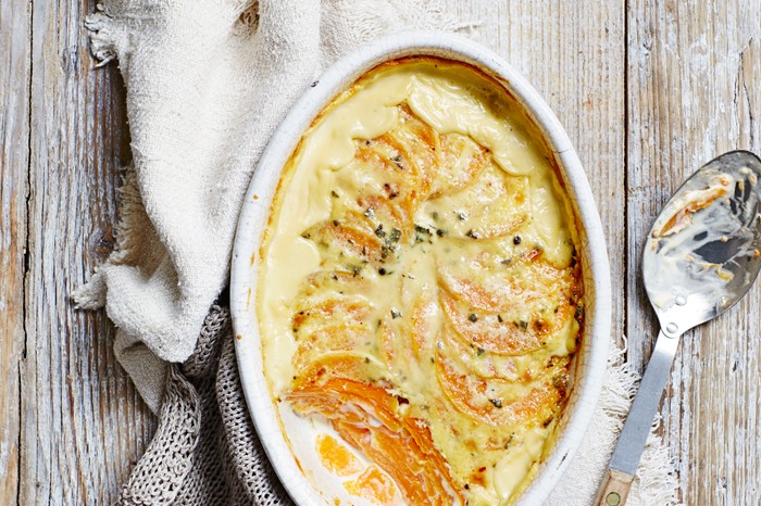 Butternut Squash Gratin Recipe with Sage