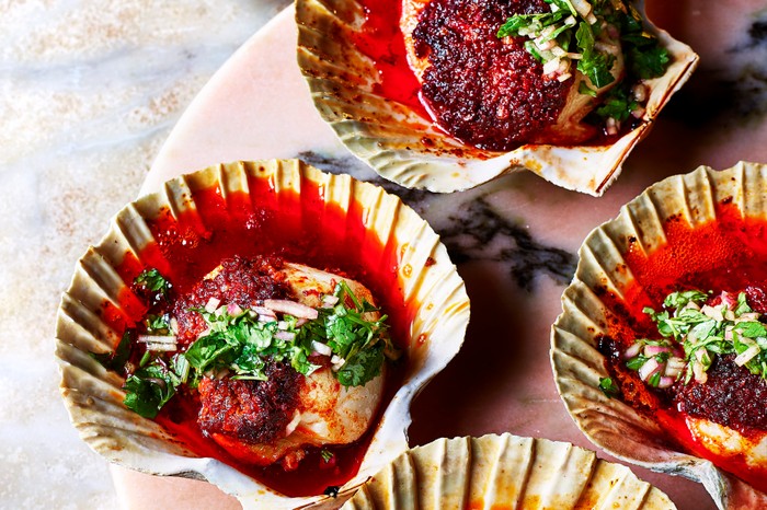 Grilled Scallops Recipe with ’Nduja Butter