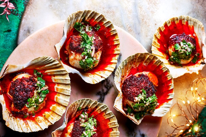 Grilled Scallops Recipe with ’Nduja Butter