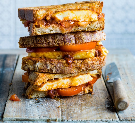 Halloumi Toastie Recipe with Harissa and Honey