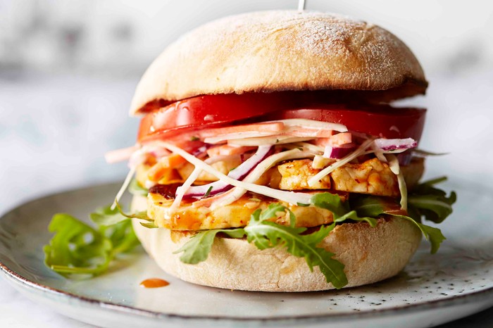 Veggie Burger Recipe For Peri Peri Halloumi Burgers