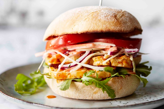 Veggie Burger Recipe For Peri Peri Halloumi Burgers