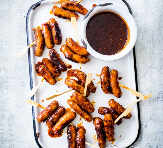 Sausage Skewers Recipe with Harissa and Honey