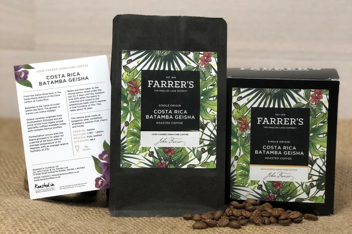 Two packs of Farrers coffee bags