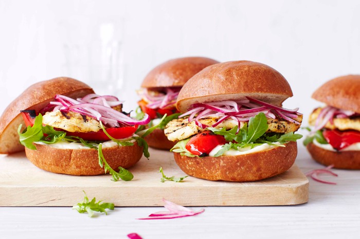 Veggie Burger Recipe For Jerk Halloumi Burgers