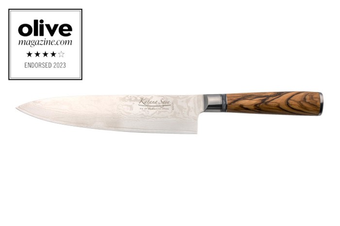 Katana Saya Olive Wood Chef’s Knife 001