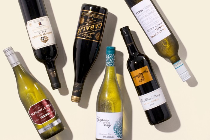 Laithwaites wine subscription Six wine bottles Laithwaites