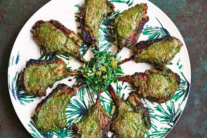 Lamb Cutlets Recipe with Green Miso