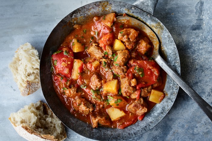 Spanish smoky lamb and pepper stew