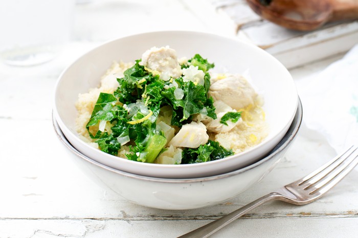 Stew Recipe with Chicken, Kale and Couscous