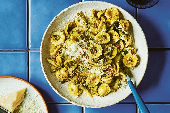 Orecchiette with broccoli and chilli sauce