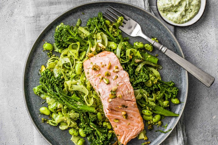 Lime Salmon Recipe With Salsa Greens