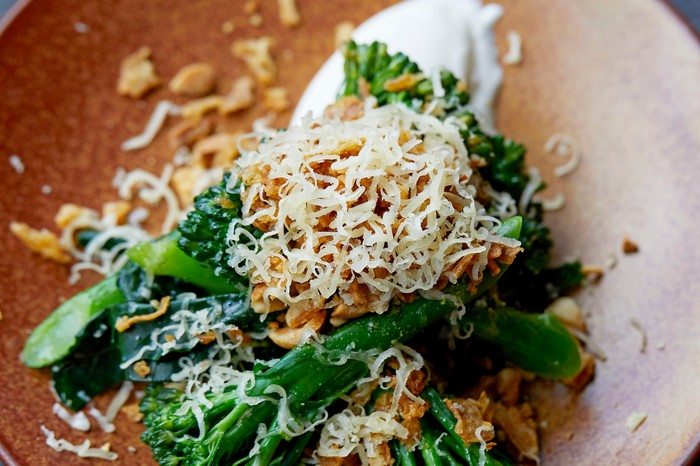 Long Stem Broccoli Recipe with Smoked Yogurt