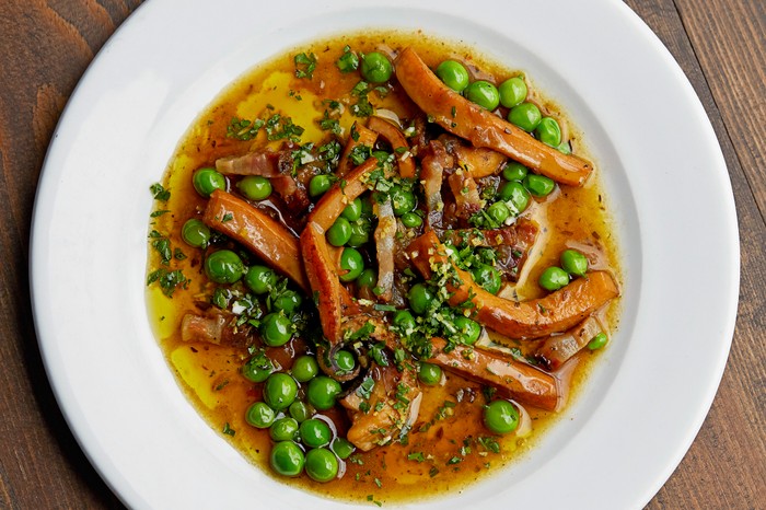 Braised Cuttlefish Recipe with Peas and Pancetta