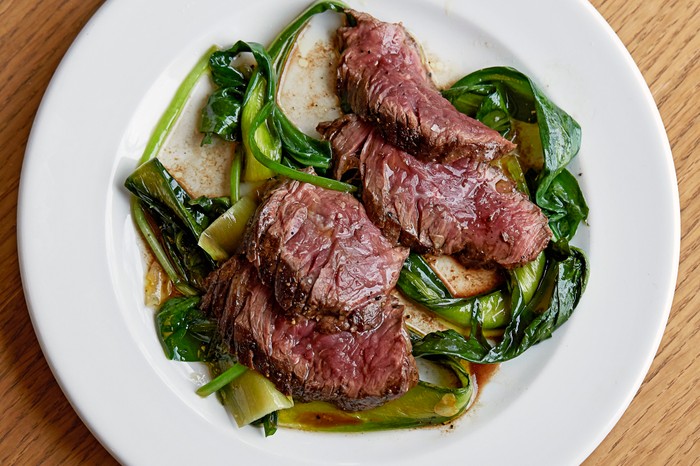 Hanger Steak Recipe with Braised Greens Hanger Steak Recipe with Braised Greens