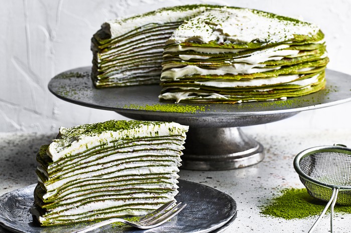 Matcha Mille Crepe Cake Recipe (Plus How To Video) Matcha Mille Crepe Cake Recipe (Plus How To Video)