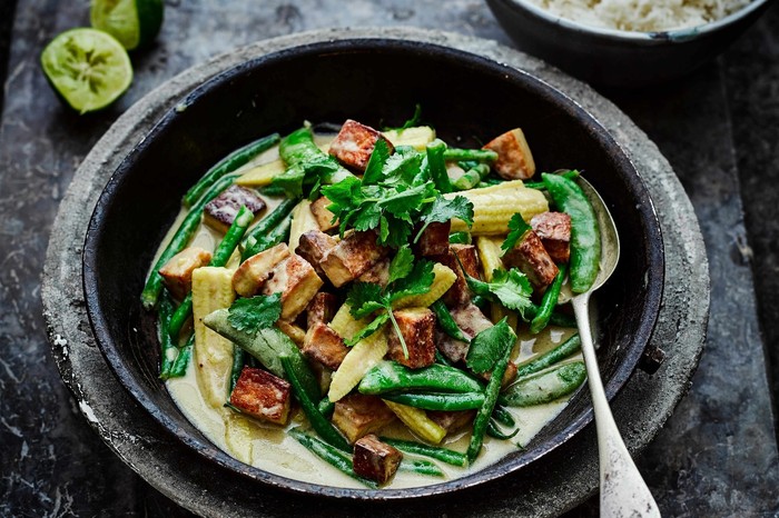 Thai green tofu curry