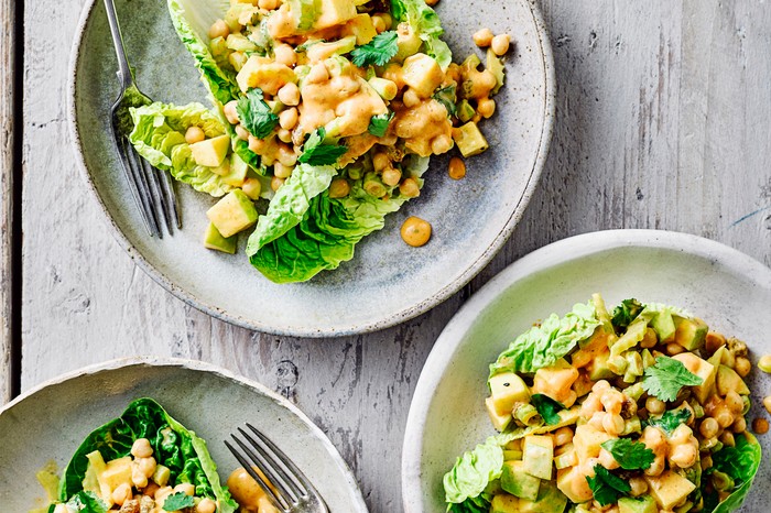40 vegetarian salad recipes Coronation salad recipe with chickpea and apple