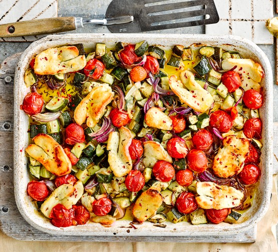 Roasted Vegetables with Halloumi Recipe