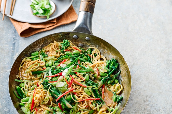 Szechuan Peanut Sauce with Egg Noodles