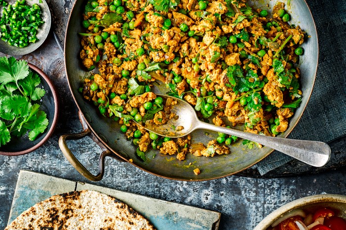 Turkey Kheema Matar with Turkey