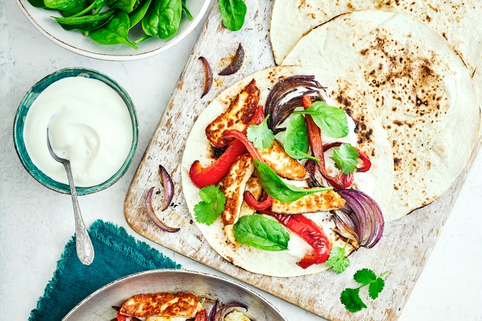 Fajitas Recipe with Halloumi