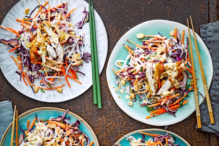 Satay Chicken Noodle Salad Recipe