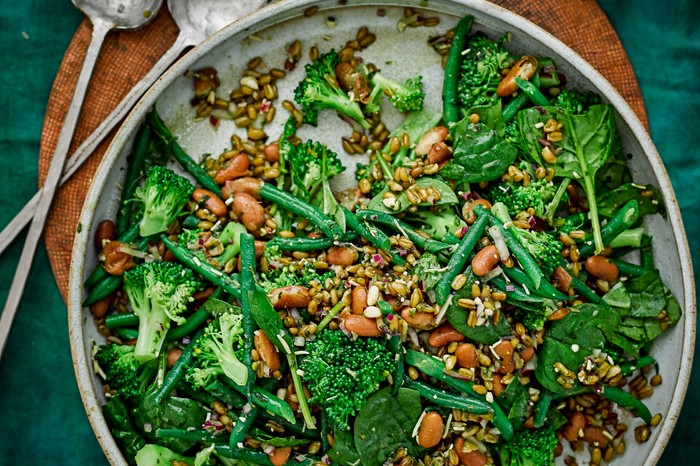 Easy Grain Salad Recipe with Pesto Dressing