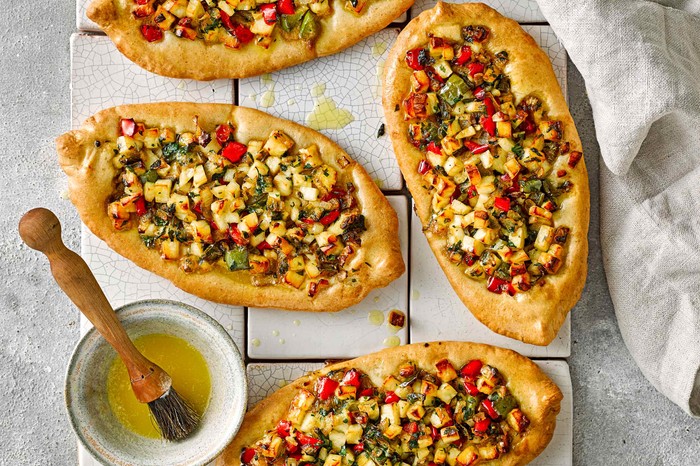 Halloumi Turkish Pide Recipe